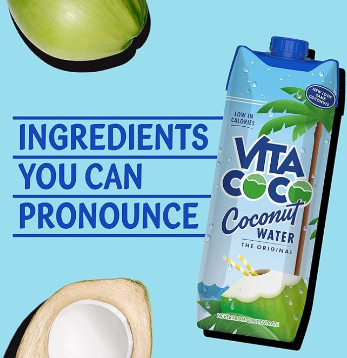 Vita Coco Coconut Water,33.8 Oz Pack of 12